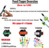 YEALQU 100PCS Random Different Pencil Topper Decoations Cute PVC Pencil Toppes Lovely Black Clip Pencil Decoration Accessories for Pupil/Junior St...