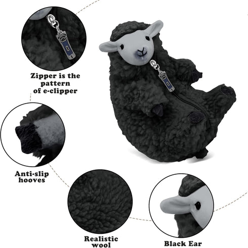 AGRIMONY Cute Shaved Black Sheep Stuffed Animals-Kawaii Lamb Plush Toys Valentines Mothers Day Birthday Easter Funny Gifts for Kids Girls Boys Tee...