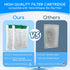 8 Pack Fish Tank Filter, Filter Cartridges Compatible with Tetra Whisper Bio-Bag Filters Medium Replacement Filter Cartridges for Whisper ReptoFil...