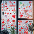 Valentine's Day Window Clings Decorations, 9 Sheets Window Stickers Decals for Home, Office, Love Heart Decals Ornaments Birthday, Wedding, Annive...