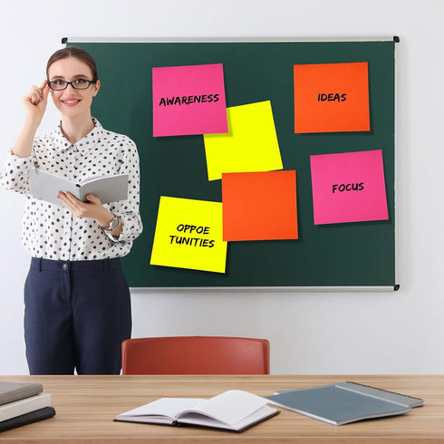 Zubebe 3 Pads 11 x 11 Inch Jumbo Sticky Notes Bright Colors Sticky Pads Large Self Stick Note Pads Square Memo Post Stickies for Office Home Schoo...