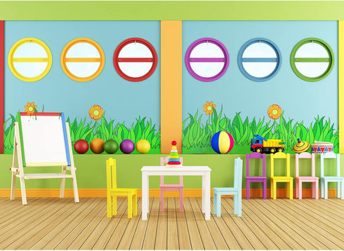 8 Pcs 7.8 Inch Tall Jumbo Borders Bulletin Board Borders Strips for Bulletin Board Classroom Decorations (Green Grass)...