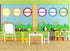 8 Pcs 7.8 Inch Tall Jumbo Borders Bulletin Board Borders Strips for Bulletin Board Classroom Decorations (Green Grass)...