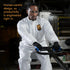 KleenGuard A20 Elastic Wrist and Ankle Coverall, Large, White (37716), REFLEX Design, Zip Front...