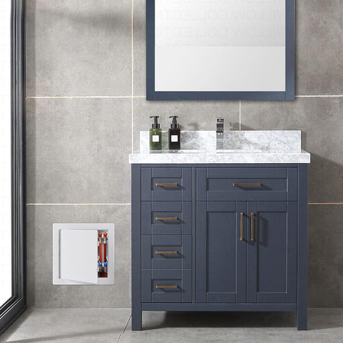 Suteck Plumbing Access Panel for Drywall Ceiling 6 x 6 Inch Reinforced Plastic Wall Access Doors Removable Hinged Panel...