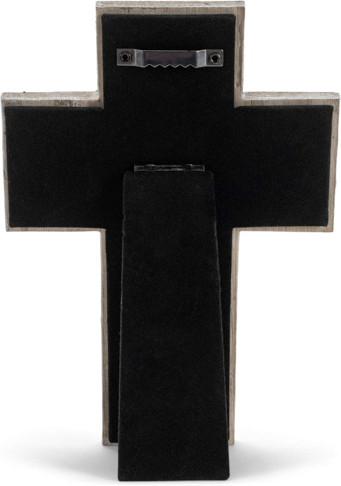 Lighthouse Christian Products Future and Hope Journey Marbled Grey 8 Inch Cast Stone Cross Figurine...