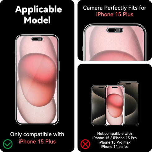 2 Pack Gradient for iPhone 15 Plus/14 Pro Max Privacy Screen Protector (NOT Glass) for iPhone 14 ProMax Anti-Blue Light, Anti-Fingerprint Soft Fil...