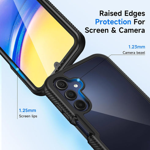 seacosmo for Samsung A15 5G/4G Case, Full Body Shockproof Cover, with Built-in Screen Protector Slim Fit Protective Phone Case for Samsung Galaxy ...
