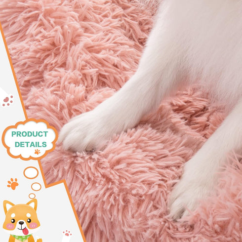 NOYAL Calming Dog Bed Donut Anti anxiety Fluffy Dog Bed for Small Medium Dog and Cat...