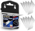 JETMORE Utility Knife Blades, 50 Pack Box Cutter Blades, SK5 High Carbon Steel Utility Blades, Standard Size Blades for Box Cutter, Sharp Box Cutt...