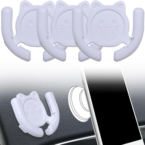 Multi-Surface Holder Car Mount 3 Pack Compatible for Popsocket Grip Holder for Pop Socket Mount Device Support Accessory Home Office Desk Wall Mou...