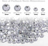 Resin Rhinestones Kit for Crafts,8400 pcs Crystal Flatback Rhinestones Mixed 5 Sizes 2mm-6mm with B7000 Glue Tweezers and Wax Pencil for Fabric Tu...