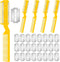 5 Pieces Razor Comb for Dogs Hair Grooming Trimmer Comb for Pet Razor Comb with 25 Extra Blades Manual Dog Hair Trimmer Comb Double Edge Razor for...