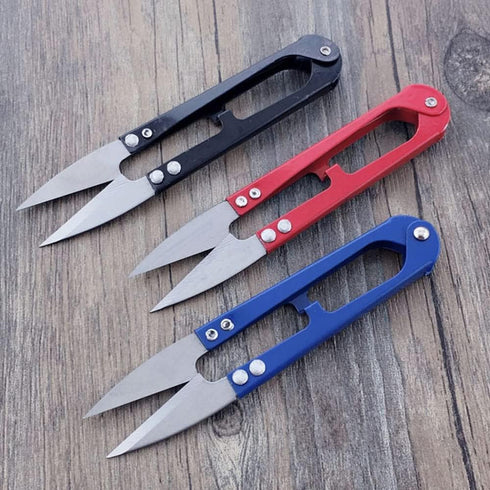 JINJIAN Thread Snips Sewing Scissors 4.9'', 6PCS Small Trimming Clippers U Shape Yarn Cutter for Embroidery Cross Stitch Sewing Craft Supplies(COL...