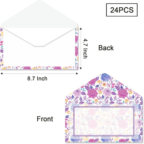 Anzon Mories Vintage Morris Self-Sealing Envelopes 24 PC, Medieval Europe Pattern, Printer Friendly, Both Sides Printed...