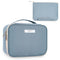 Narwey Travel Makeup Bag Large Cosmetic Bag Make up Case Organizer for Women (Greyish Blue)...