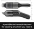 BUFF Cordless Handheld Vacuum, Rechargeable Car Vacuum Cleaner with Combo Crevice and Brush Tool Included, for Home, Office, Car, Pets - Black...