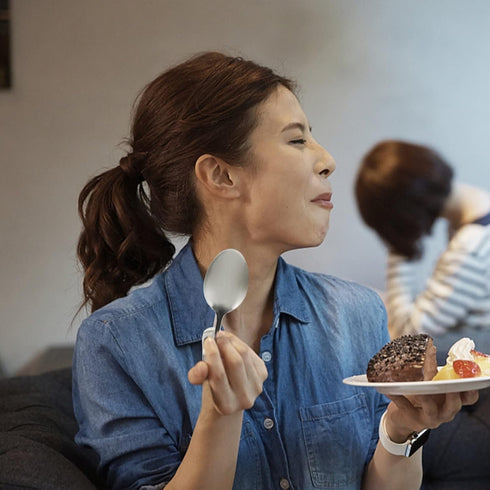 Hemoton 6pcs Bent Spoon Curved Handle Spoons Stainless Steel Salad Spoon Serving Spoons Canape Spoons Multipurpose Spoon Buffet Spoons (Silver)...