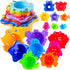 Baby Bath Toy - Beach Stacking Cups for Boys and Girls - Bath Tub Toys for Toddlers and Kids - 8 pcs...