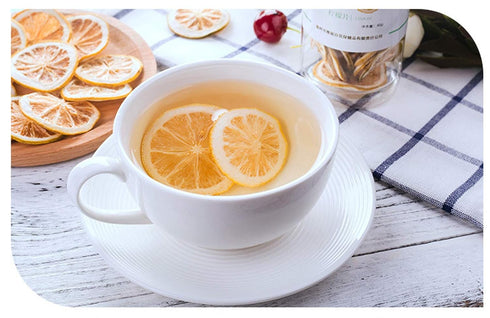 Lemon Slices Tea,Organic Nature Sun-Dried Lemon Slices,Fragrance Citrus Fruit,Chinese Flora Herbal Tea Supplement-45G...
