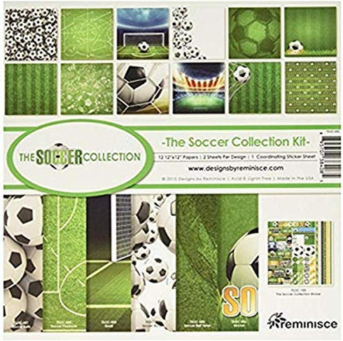 Reminisce Collection Kit 12"X12"-Soccer, 12" by 12", Multicolor...