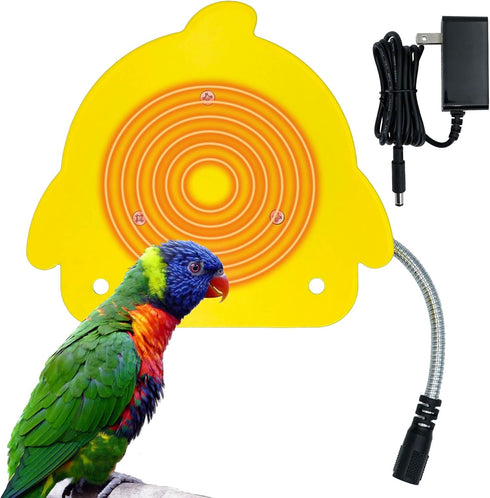 Bird Cage Heater for Cockatiels Parrots Conure Finches Parakeets Heater Bird Heater for Cage Snuggle Up Bird Warmer Heater 12V Birdcage Warmer 18W...