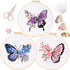 LB Butterfly Embroidery Kit for Beginners Adults, 3 Sets Hand Embroidery Starter Kit with Flower Pattern and Instructions Stamped Cross Stitch Kit...