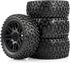 4P 12mm Hex RC Buggy Solid Wheel and Rubber Tires OD 87mm for 1/10 1/12 1/14 HSP HPI Hobao WLtoys Tamiya Off-Road Car...