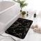 Eanpet Marble Bathroom Rugs Nonslip Black Gold Bathroom Mats Ultra Soft Washable Bath Mats for Bathroom Floor Mats Carpet Water Absorbent Shower R...