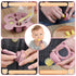 Silicone Baby Fruit Feeder Set with Mini Freedzer Nibble Tray, Breastmilk Popsicle Mold with Baby Bib and Pacifier Clip, BPA Free Teether for Safe...