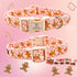 Lionheart glory Christmas Dog Collar Gingerbread Man Collar Dog Adjustable Soft Dog Collars Pink Dog Collars for Small Medium Large Dogs Girl or B...