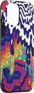 iPhone 12 mini Trippy Paint Drip Doodle Blue Red Purple Rainbow AEQ068 Case...