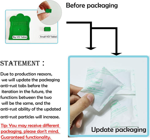 Double Protection 20PCS Anti Tarnish Prevention Bags and Anti Tarnish Prevention VCI Tab for Jewelry Silver Storage Flatware Electronics Musical E...