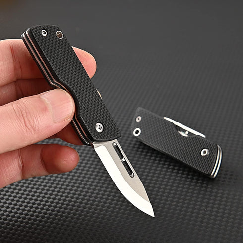 EDC Pocket Folding Knife D2 Steel Blade G10 Anti-Slip Handle for Hunting Fishing Camping Hiking Outdoor Activities Home Improvement, Gifts for Men...