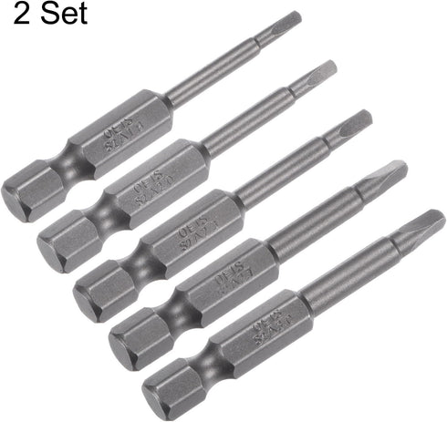 10pcs TA1.8-TA3.0 Triangle Screwdriver Bit 1/4" Hex Shank 2" Length Magnetic Tri-angle Screw Driver Power Tool...