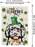 St Patricks Day Garden Flag Golden Doodle Dog Shamrocks Clovers Vertical Double Sided Holiday Outdoor Yard Decor 12.5 x 18 Inch...