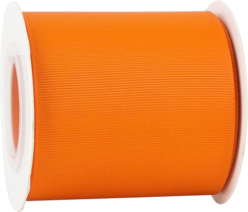 MEEDEE Orange Grosgrain Ribbon 3 Inch Grosgrain Hair Ribbon 10 Yards Per Roll Thick Orange Ribbon for Cheer Bow, Hair Bow Supplies Wide Grosgrain ...
