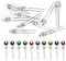 LEDs, Single LED Light LED Diode Lamp DIY Kit with Warm White Red Green Blue Yellow Green Pink UV Purple Orange Clear Transparent Lens Mini Bulbs ...