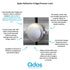 Qdos Safety Adhesive Fridge/Freezer Lock | Chrome | Easy One Handed Operation - Patented ZeroPinch Design - Unique Modern Design Refrigerator Lock...