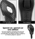 1 PC Auto Gear Shift Knob Cover, Shifter Knob Trim, Leather Handbrake Cover, Car Interior Accessories, Compatible with Ford (Black)...