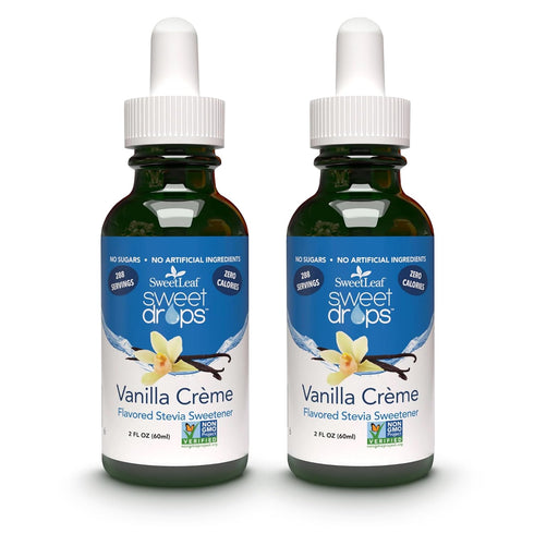 Sweet Drops Stevia Liquid Sweet Drops - Vanilla Creme Flavored Drops, Zero-Calorie, Sugar-Free Syrup Alternative for Keto Coffee, Baking, 2 Fl Oz ...