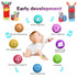 Wrist Rattle Foot Finder Socks Set for Baby Arm Hand Bracelet Rattle Feet Leg Ankle Socks Newborn Soft Sensory Toys Baby Socks Newborn Rattles Toy...