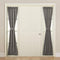 Sun Zero Barrow Energy Efficient Rod Pocket Door Sidelight Curtain Panel, 26" x 72", Gray...
