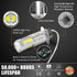 H3 LED Fog Light Bulbs, 2000 Lumens Extremely Bright 3030-SMD H3 LED Bulbs with Projector for Auto Motorcycle Cars Trucks SUV Fog DRL Lights(6000K...