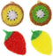 4 Pcs Fruit Shaped Kitchen Sponge Washing Dishes, Cute Kiwi and Strawberry Shaped Reusable No Odor Sponges for Scrubbing, Cleaning, Dishwashing...