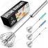 Zulay Kitchen Egg Beater Whisk - Push Whisk for Cooking - Egg Whisk Mixer, Hand Mixer Manual, Automatic Whisk Cooking Tool - Hand Whisk for Kitche...