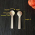 Gmark 4" Mini Wooden Spoons 100 ct, Biodegradable Compostable Birchwood (100pcs/bag) GM1042A...