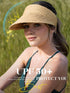 EW East Water Women's Natural Straw Sun Hat, Visor for Women, Beach Hats for Women, 50 SPF Sun Protection, One Size Fits Most...