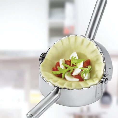Ravioli, Pierogi, and Dumpling Maker, 18/8 Stainless Steel Pasta and Pastry Press, Perfect for Molding and Sealing Fresh Stuffed Pasta and Pastry ...