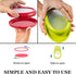 Ortarco 4Pcs Onion Storage Avocado Saver Holder, Lemons Garlic Tomato Peper Storage Containers Reusable...